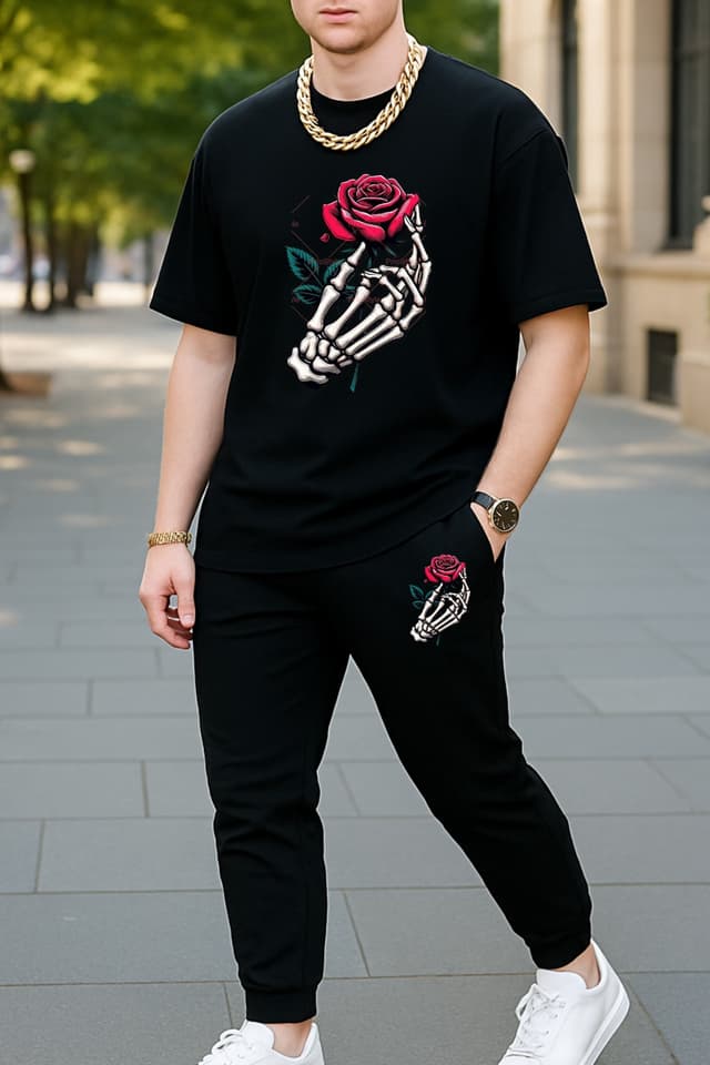 T-shirt and pant long combo