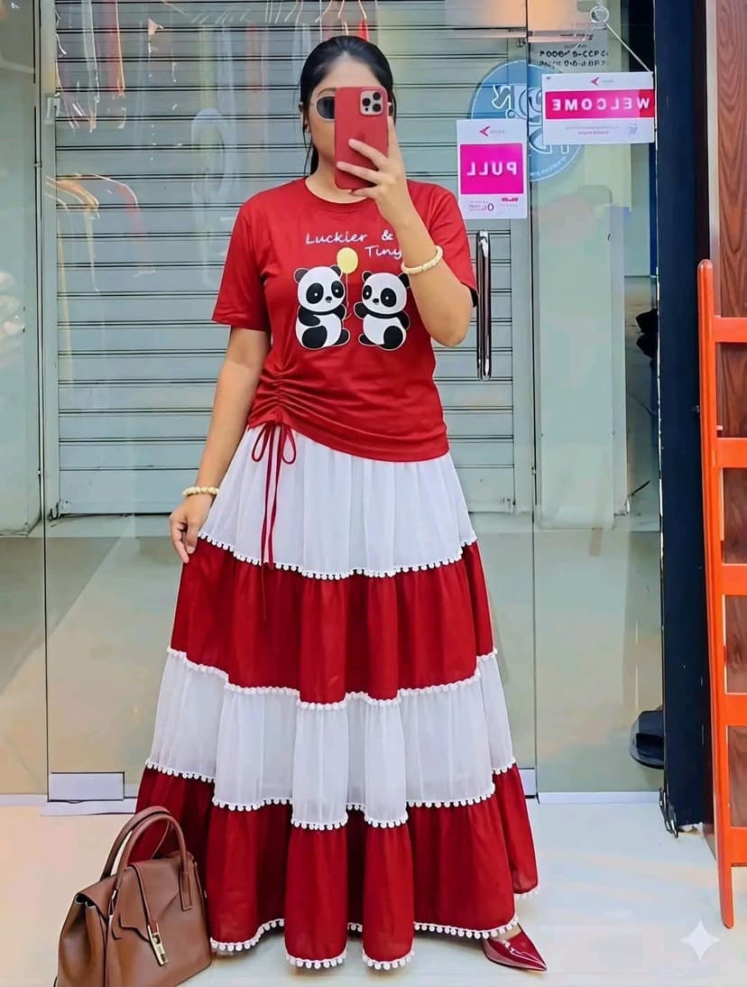 Skirt and Tshirt Set