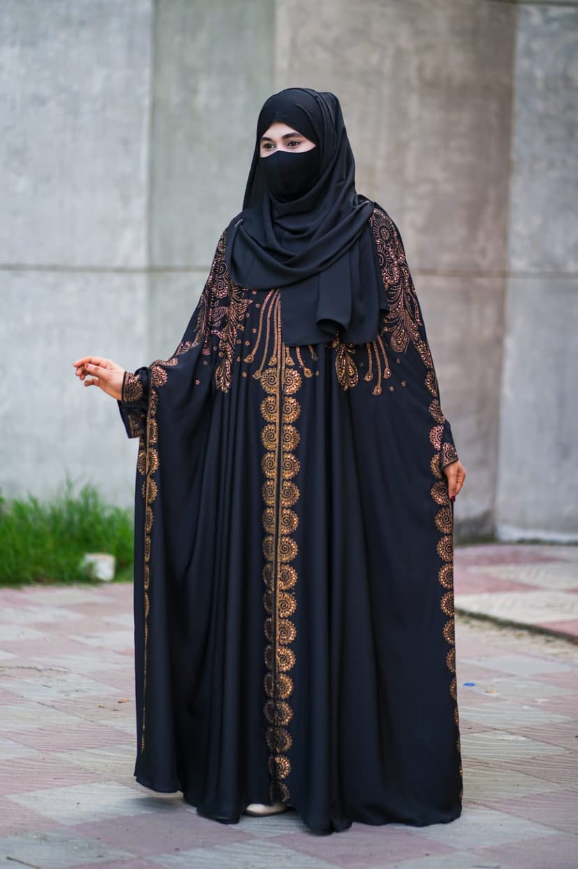 Luxury Abhaya Set with Inner and Hijab