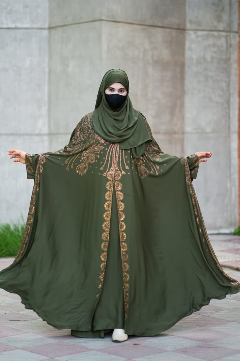 Luxury Abhaya Set with Inner and Hijab