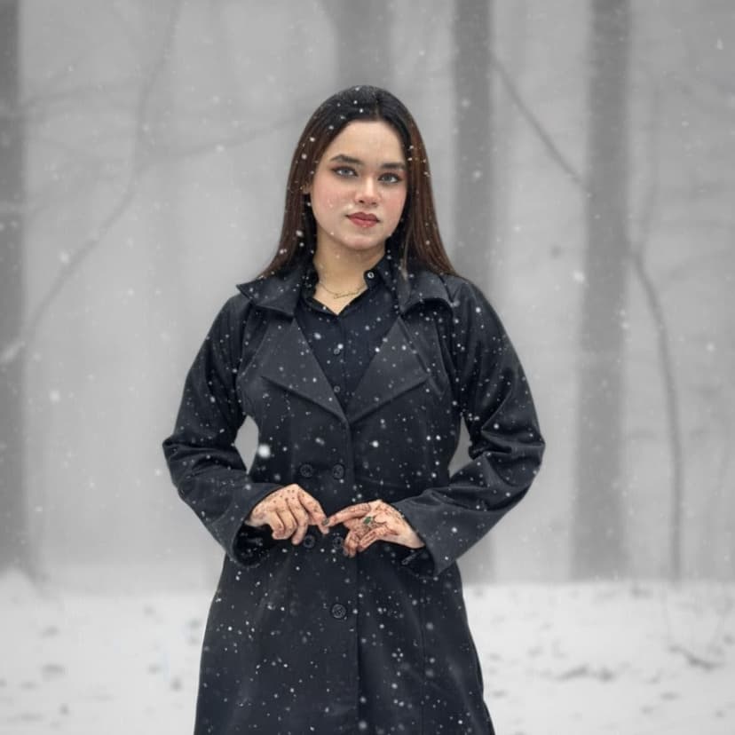 Stylish Ladies Overcoat ( Button System)